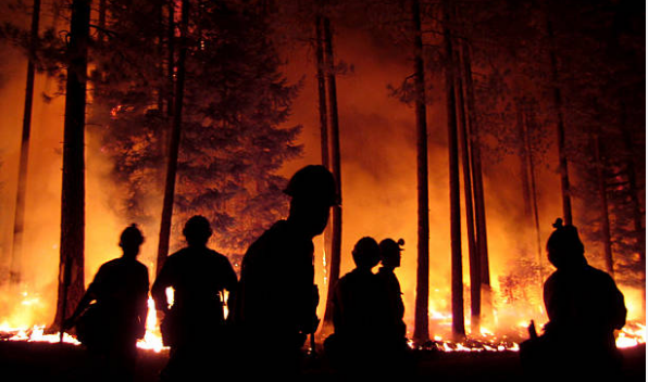 Wildfire, a type of natural disaster